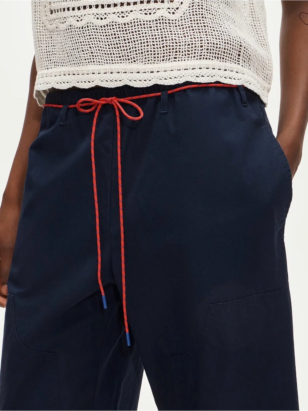 J. Crew Luna pant with removable paracord